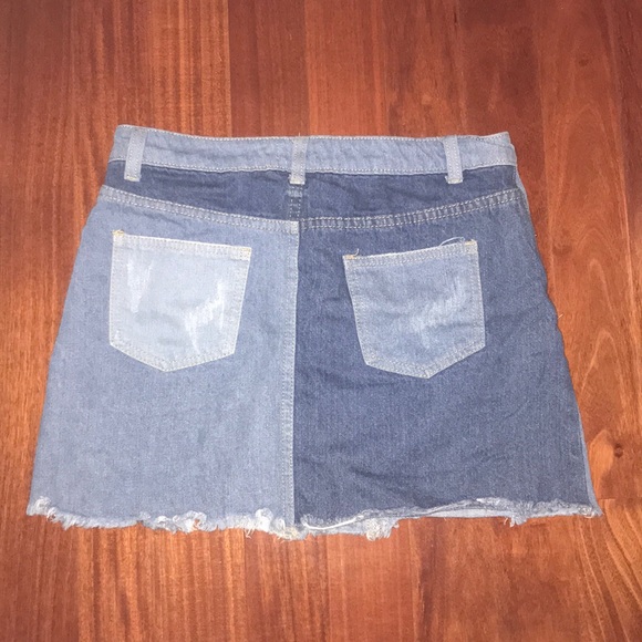 Patched denim skirt - Picture 3 of 4